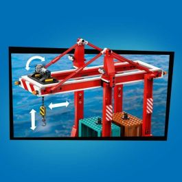 Lego 60422 Puerto y Barco Mercante, Juguete de Construcción para Mayores de 8 Años