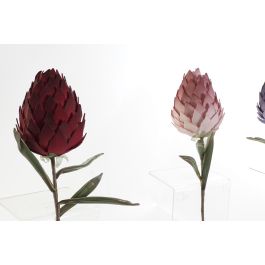DKD Home Decor Flor Artificial de Eva, Rosa, Lila, Granate, Surtido de Colores, 78cm de Alto (12 Unidades)