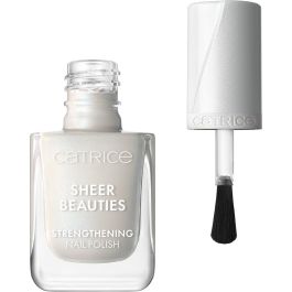 Catrice Sheer Beauties Esmalte de Uñas Fortalecedor #010 Milky Not Guilty 10,50 ml - Cuidado con Extracto de Hibisco