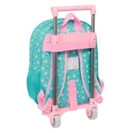 Mochila Escolar con Ruedas Peppa Pig Pretty flowers Amarillo Menta 26 x 11 x 67 cm 26 x 34 x 11 cm
