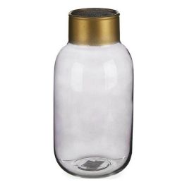 Jarron Cristal Liso Oro Pequeño Antracita Giftdecor 11X24CM (6 Unidades) Precio: 73.50000042. SKU: S3611776
