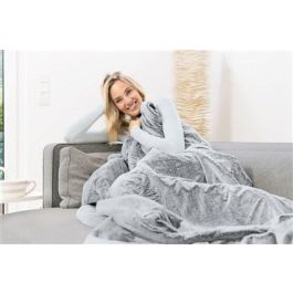 Beurer Manta Eléctrica HD-75 Nordic Gris Tacto Suave Calor Agradable Fabricada con Materiales Reciclados