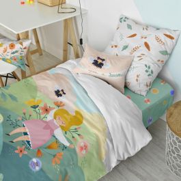 Juego de funda nórdica HappyFriday Mr Fox Dreaming Multicolor Cama de 80 2 Piezas