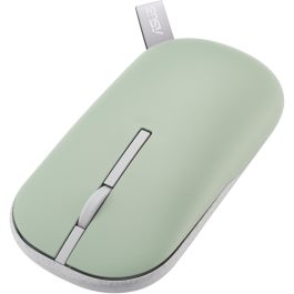 ASUS MD100 Ratón inalámbrico óptico portátil silencioso con batería de larga duración, conexión dual y diseño elegante beige