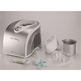 Ariete Heladera Gran Gelato Metal 693 Auto Refrigerante con Compresor Interno y Pantalla LCD para Helados Caseros