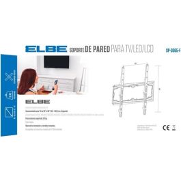 Elbe SP-3065-F Soporte de Pared Fijo para TV de 30-65 Pulgadas, Máximo 30kg, VESA 400x400, Negro
