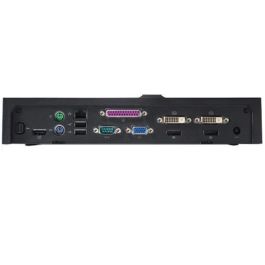 Dell EURO2 E-Port Plus Replicador de Puertos Estación Docking 130W AC 5x USB VGA DVI RJ-45 Soporte Doble Monitor