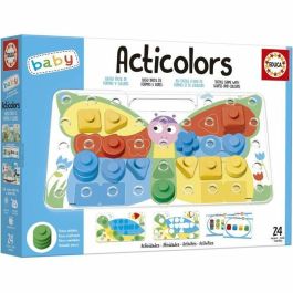 Educa EDU8412668201699 Articolors - Juego Educativo de Apilamiento con Fichas de Colores y Formas Geométricas para Niños de 2+ Años