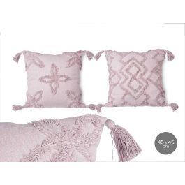 Cojin Bordado Gris 45X45 Cm Surtidos Giftdecor (9 Unidades)