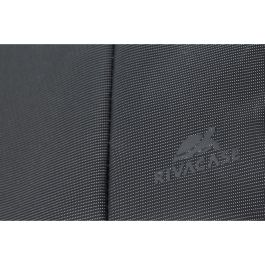 Rivacase 8257 - Funda Rígida con Tirante para Hombro para Portátil de 17.3 pulgadas, Color Negro, de Poliéster