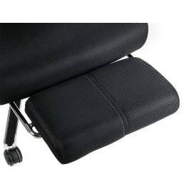 Q-connect Silla de Dirección Ravenna Malla Base Metálica Negro Altura Máx 1300mm Ruedas Premium