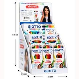 Giotto Expositor de Mesa Material Escolar Surtido: Lápices de Colores, Rotuladores, Acuarelas, Plastilina | Campaña Anti-Bullying Precio: 104.59000057. SKU: B18FPWS6EM