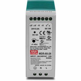 Fuente de Alimentación Trendnet TI-M6024 Verde 60W Fuente de Alimentación Trendnet TI-M6024 Verde 60W