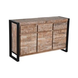 Buffet Alpino DKD Home Decor Natural Negro 40 x 85 x 140 cm