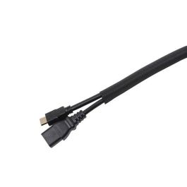 Vivolink Manguera Flexible para Cables Ø38mm Negra 25m - Organizador de Cables Fácil de Cortar