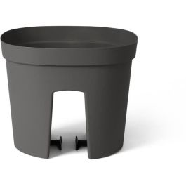 Maceta balaustrada - GARDEN ID Smile - Anth. 30 cm - Se adapta a todas las barandillas - Reserva de agua - reciclada y 100% reciclable Maceta balaustrada - GARDEN ID Smile - Anth. 30 cm - Se adapta a todas las barandillas - Reserva de agua - reciclada y 100% reciclable