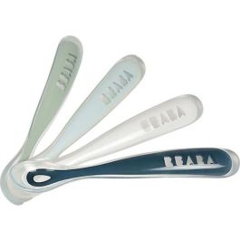 Béaba Set de 4 cucharas primera comida Silicona suave Rainbow