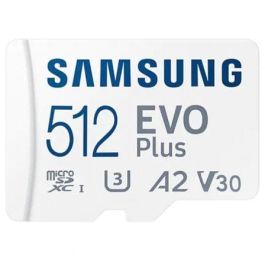 Tarjeta de Memoria Samsung EVO Plus 2023 512GB microSD XC con Adaptador/ Clase 10/ 160MBs