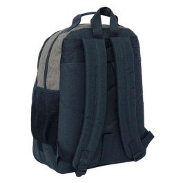 Mochila Safta Doble Con Cantoneras Adaptable A Carro Kappa Dark Navy 150x320x420 mm Mochila Safta Doble Con Cantoneras Adaptable A Carro Kappa Dark Navy 150x320x420 mm