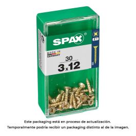 Spax Tornillo madera cabeza plana Yellox 4081020300121 3,0 x 12 mm 30 Unidades Precio: 2.50000036. SKU: S7913853