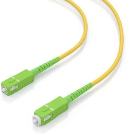 Aisens Cable Fibra Óptica Latiguillo SC/APC-SC/APC G657A2 3.0 9/125 SMF Simplex LSZH Amarillo 1m A152-0979