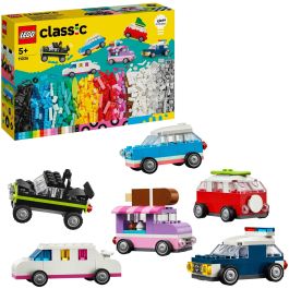 LEGO 11036 Classic Vehículos Creativos - Set de Construcción de Coches con 900 Ladrillos y 52 Ruedas para Niños +5 Años