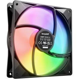 Be Quiet! LIGHT WINGS LX Ventilador PWM de 140mm Triple-Pack Negro para Carcasa de Ordenador, Iluminación LED RGB, 1200 RPM
