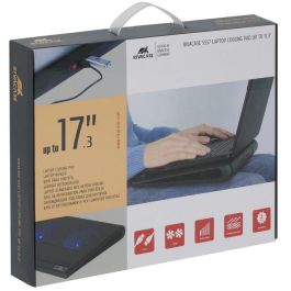 RIVACASE 5557 Base Refrigeradora para Portátil 17.3" con 2 Ventiladores, Gris
