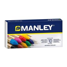 Manley Ceras 60 mm Colores Surtidos Estuche 10 Ud