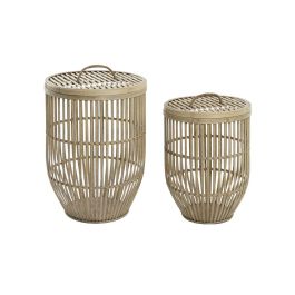 Juego de Cestas DKD Home Decor Natural Marrón claro Bambú (2 Piezas) Precio: 50.88999971. SKU: S3039249