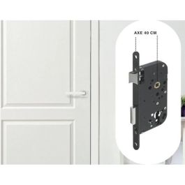 Yale Y60R-A40/N Cerradura de embutir, agujero cilindro, eje 40mm, caja 148mm, para puerta entrada y locales sensibles, negra