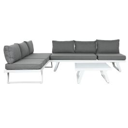 Sofa DKD Home Decor Gris 68 x 65 x 198 cm Set de 3