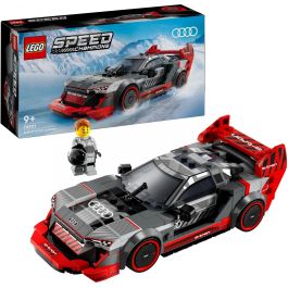 LEGO 76921 Coche de Carreras Audi S1 e-tron quattro Speed Champions, réplica 2022. Incluye minifigura y techo desmontable. Para +9 años.