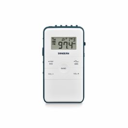 Radio Portátil Sangean DT-140 Azul Blanco