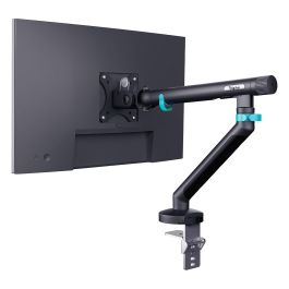 Digitus Soporte Monitor 35" con Brazo Articulado - Abrazadera de Escritorio, 10 kg de Capacidad, Ajuste de Altura e Inclinación, Negro