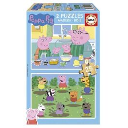 Puzzle de madera 2x25 piezas peppa pig Puzzle de madera 2x25 piezas peppa pig