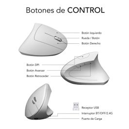 SUBBLIM GLIDE VERTICAL ERGO DUAL MOUSE BATTERY W