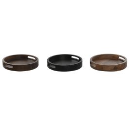 Bandeja Colonial DKD Home Decor Marron Oscuro Marron 30 x 5 x 30 cm (3 Unidades) Precio: 59.50000034. SKU: B179HF3PHW