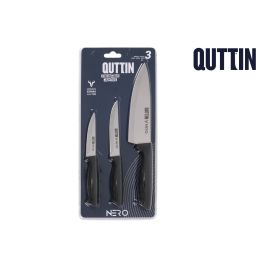 Set de 3 piezas Cuchillo Chef Multiusos y Pelador Nero - Quttin (12 Cajas) Precio: 55.50000049. SKU: B1B99Z4P4D