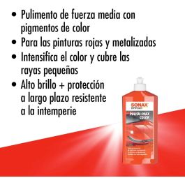 Sonax SX02964000 Pulimento + Cera Roja para Pintura Metalizada 500 mL