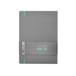 Antartik Cuaderno A4 Tapa Dura Hojas Cuadriculadas Gris y Turquesa 100 Hojas 80gr FSC