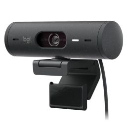 Logitech Brio 500 Webcam Full HD 1080p Grafito con Tapa de Privacidad Integrada y Rightlight 4