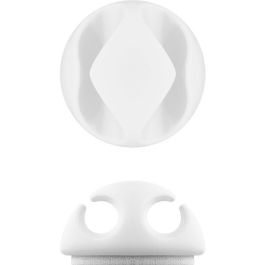 MicroConnect Cable holders 2 slot, White, 6 pcs, Adhesive MicroConnect Cable holders 2 slot, White, 6 pcs, Adhesive