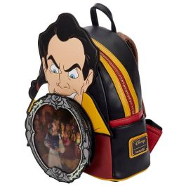 Loungefly Mochila Villanos Escena Gastón La Bella y la Bestia Disney 26cm