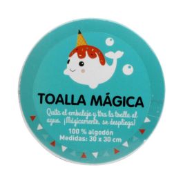 Tom et Zoe Toalla Mágica 30x30 cm 100% Algodón Comprimida