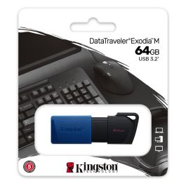 Kingston DataTraveler Exodia M 64GB USB 3.2 Gen 1 (Negro + Azul)
