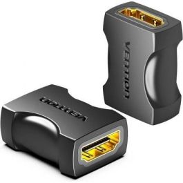 Vention AIRB0-2 Adaptador Conector HDMI 2.0 Hembra a Hembra 4K 60Hz. Acoplador Extensor de Cable HDMI Negro - Pack 2 Unidades