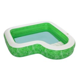 Bestway Piscina Hinchable 2 Camaras Tropical 231x231x51 cm +6 Años Jardin 54336