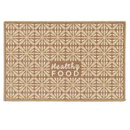 Alfombra Healthy Food 40 x 1 x 60 cm Beige Poliamida Látex (24 Unidades)