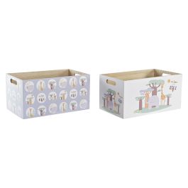 DKD Home Decor Baobab Kids Decoración León y Mapache Blanco y Azul MDF 21 x 18 x 36 cm (4 Unidades) Precio: 40.88999948. SKU: B1JFQQYY6B